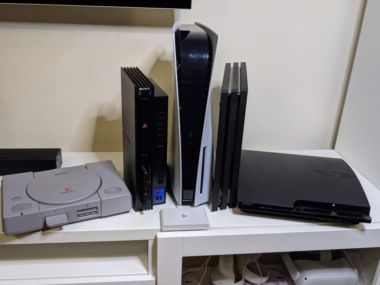 PS1, PS2, PS3, PS4, PS5 Size Comparison In Pictures - PlayStation Universe